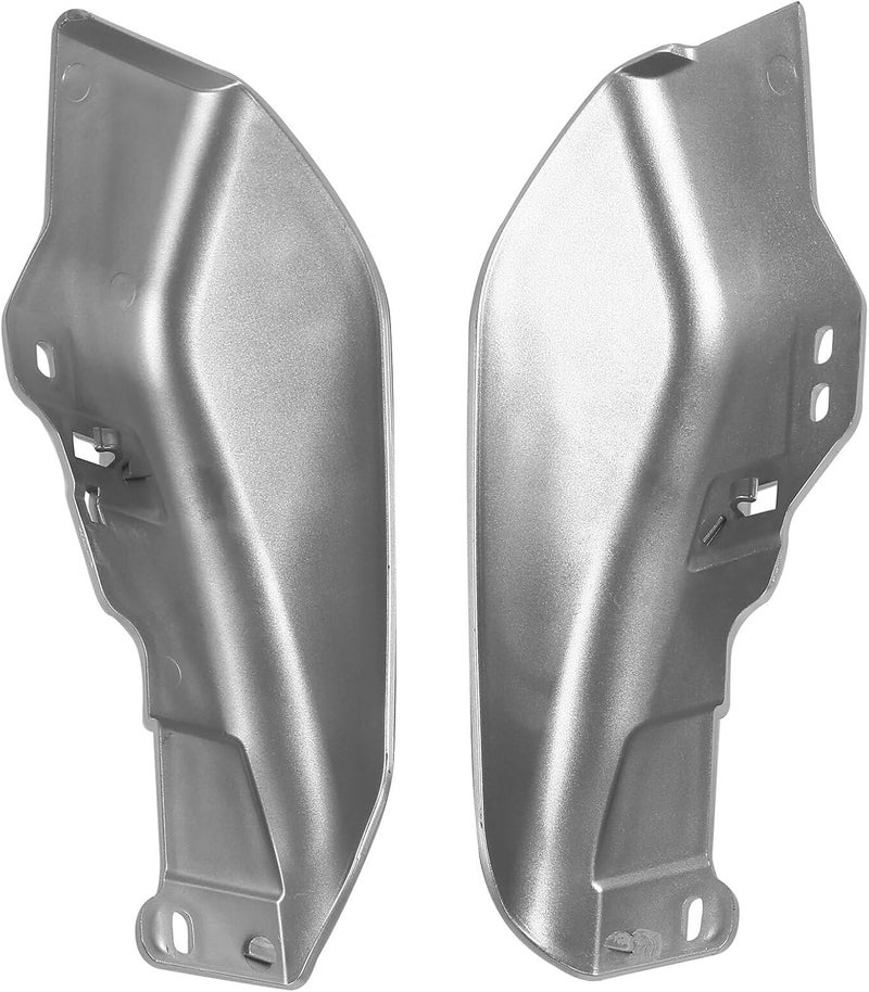 HR3 Custom Mid-Frame Air Deflectors Compatible with 2009-later Harley Road King Road Glide Street Glide Electra Glide Ultra Limited (Candy Red/Silver Honeycomb Fade) (Style #2) - Image 2